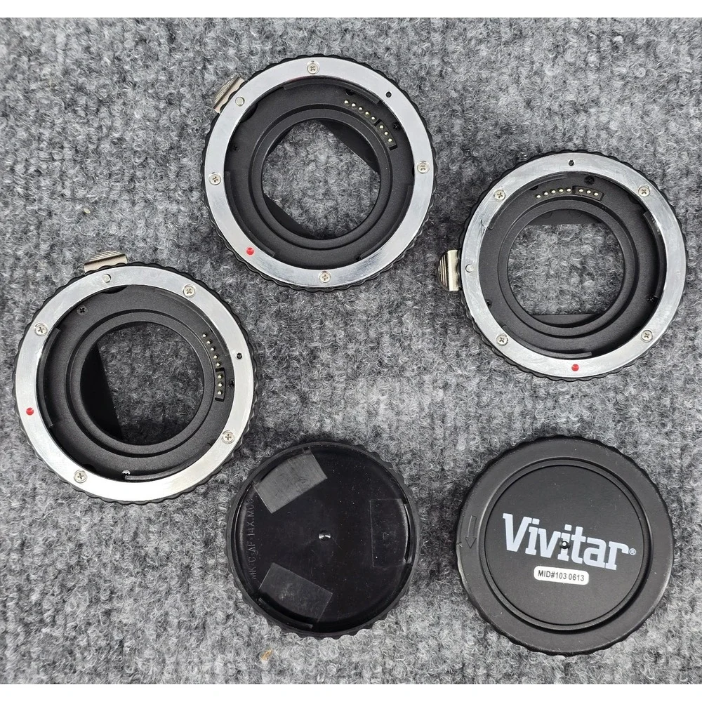 Vivitar Macro Extension Tube Set 13mm 21mm 31mm - Compatible with Canon Cameras